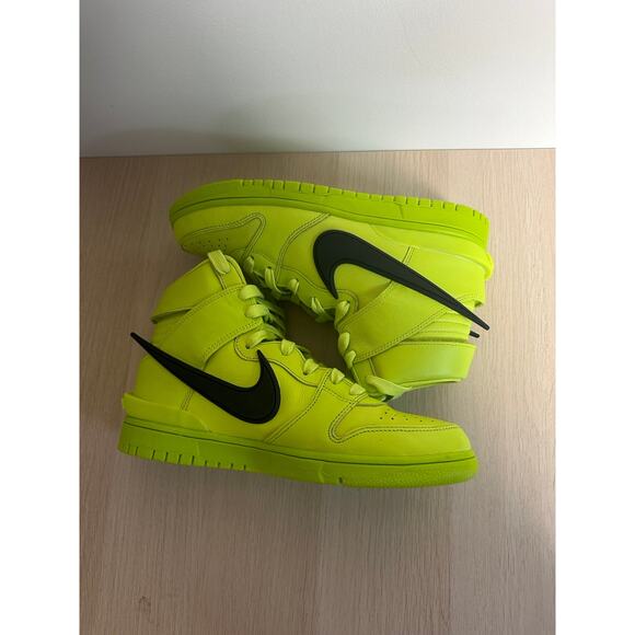 Nike x AMBUSH Dunk High Flash Lime Size 9W - LIKE NEW - Picture 6 of 11